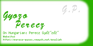 gyozo perecz business card